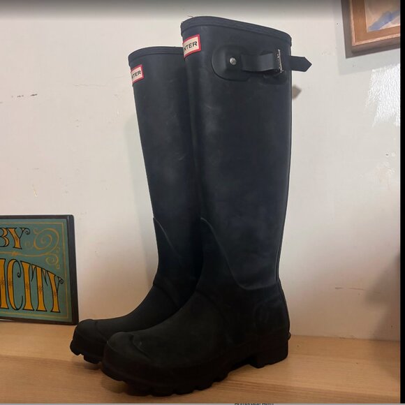 Black Hunter Tall Rain Boot - Picture 5 of 6